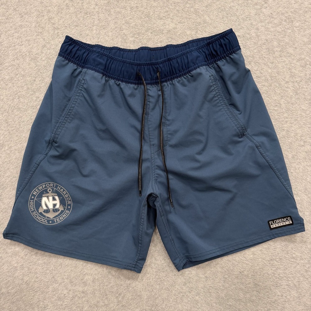 Florence Marine X Shorts Mens M Blue Newport Harbor HS Tennis